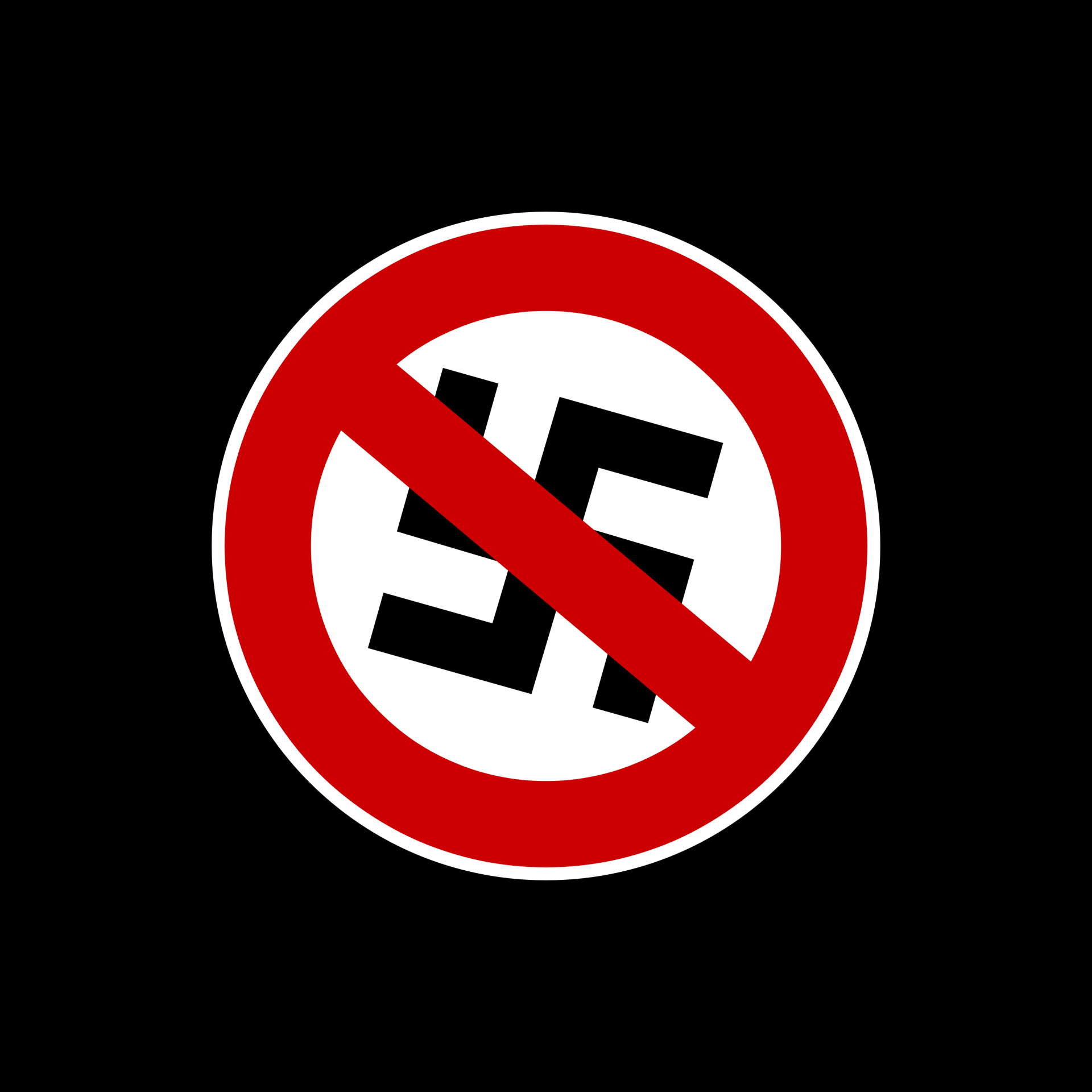 Anti-Nazi Symbol Organic Unisex Tee