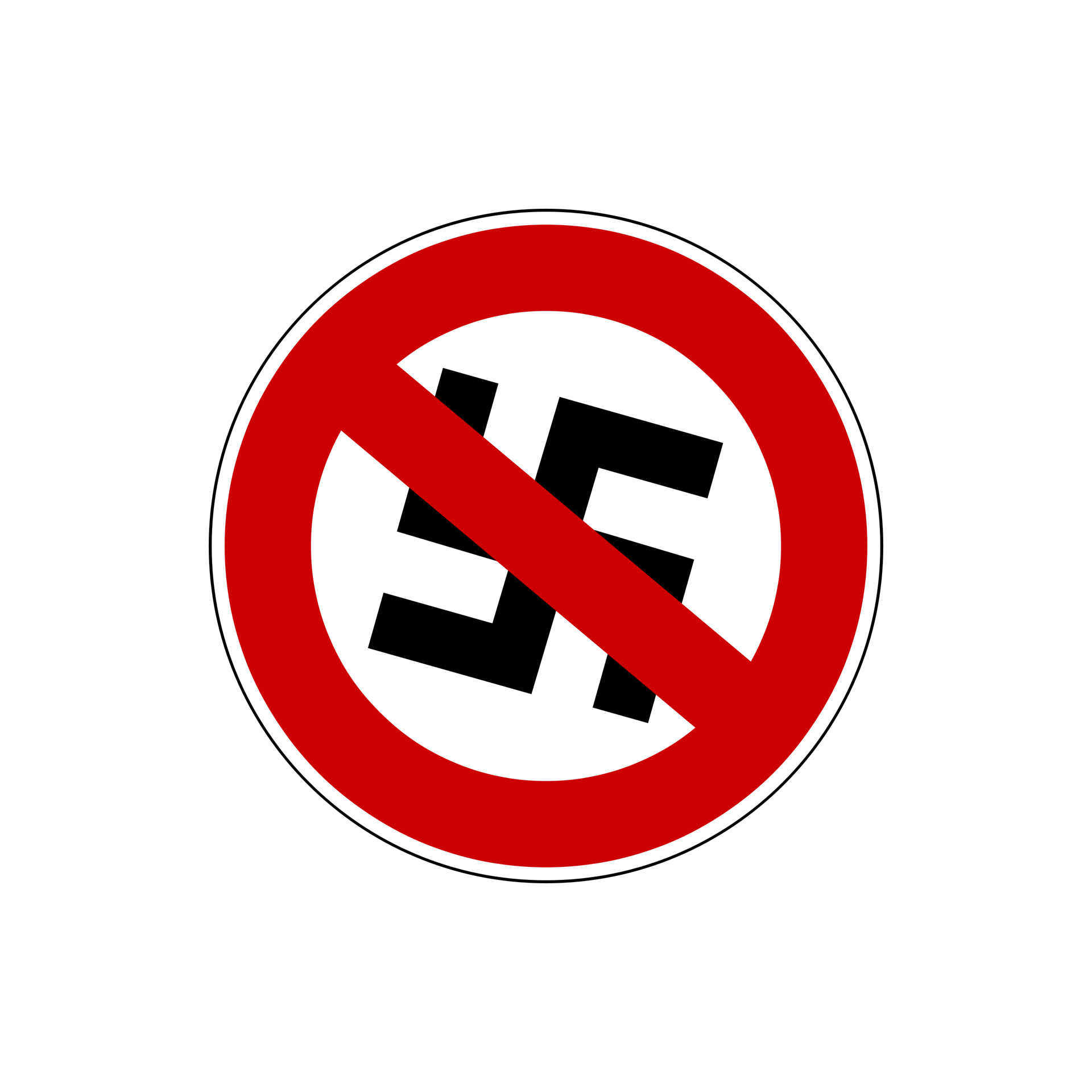 Anti-Nazi Symbol Organic Unisex Tee