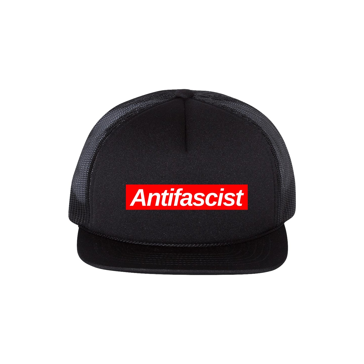 Antifascist Foamie Flat Bill Trucker