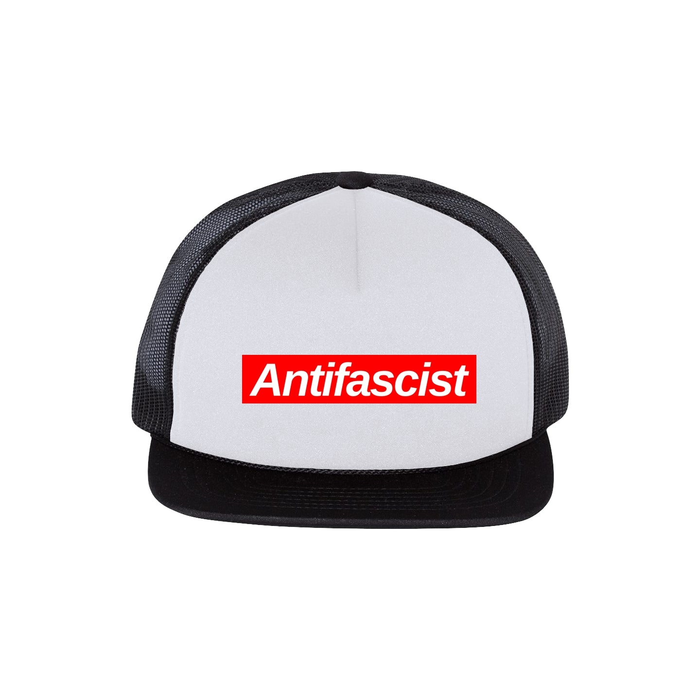 Antifascist Foamie Flat Bill Trucker