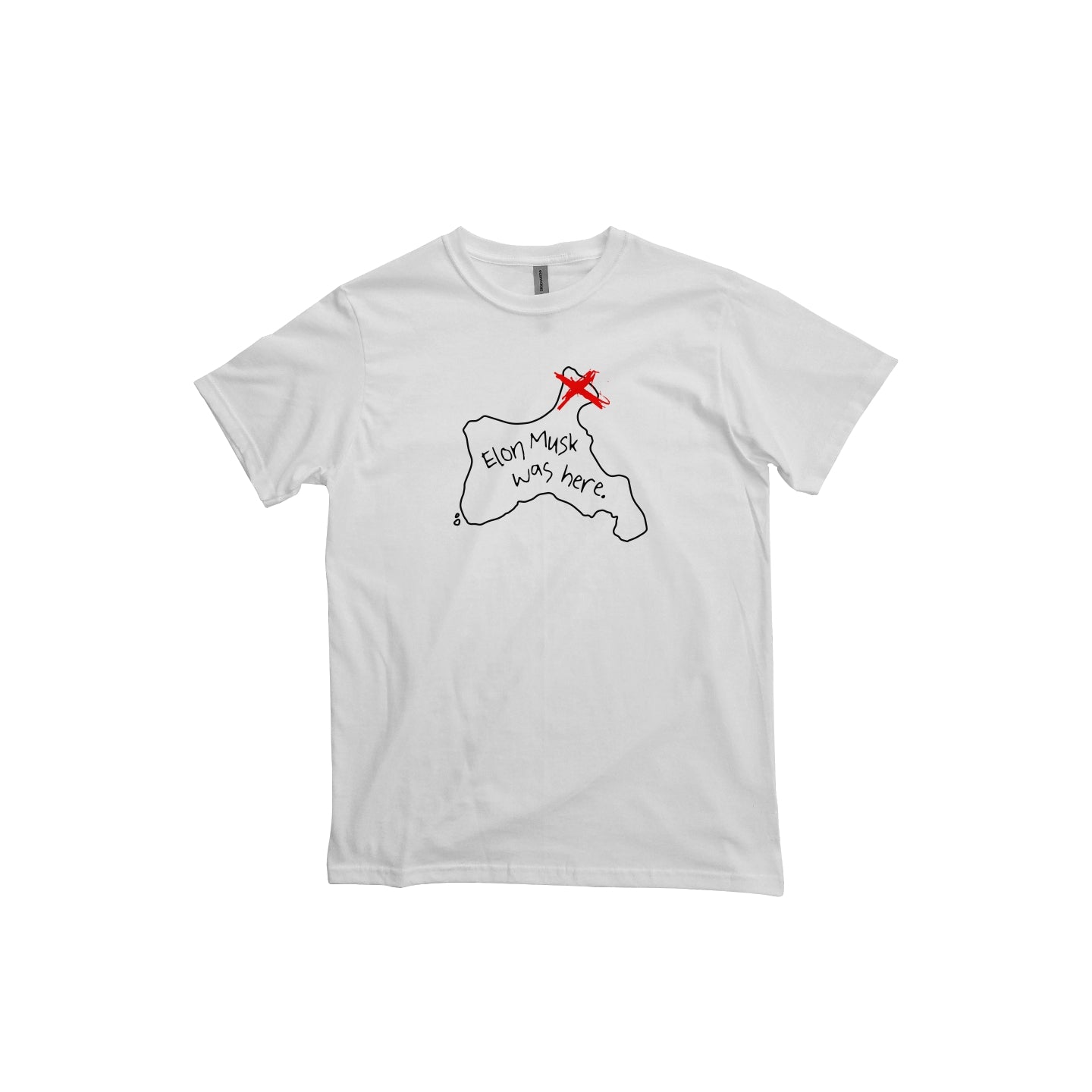 Elon Musk Was Here Epstein Island Organic Tee