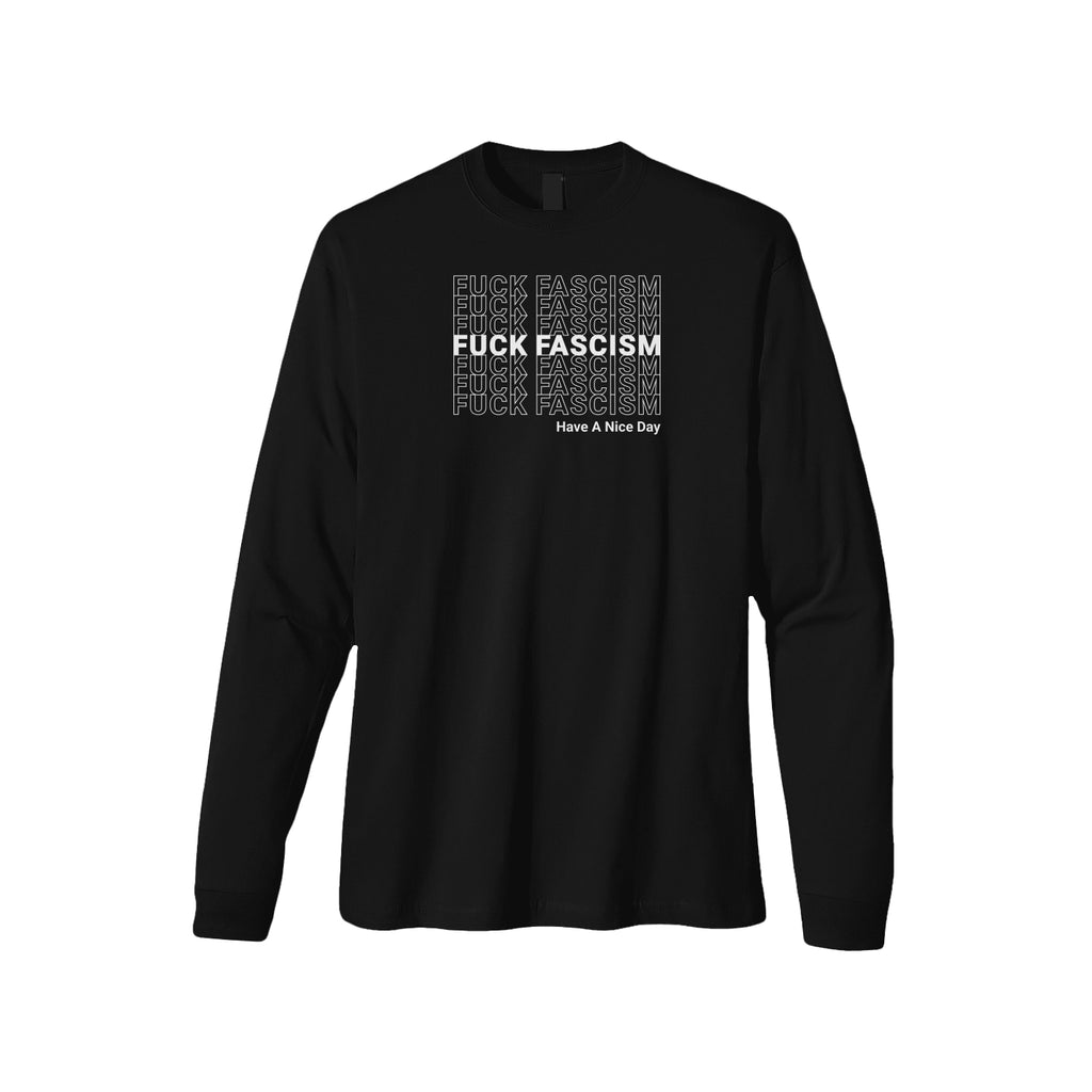 FUCK FASCISM Thank You Organic Unisex Long Sleeve
