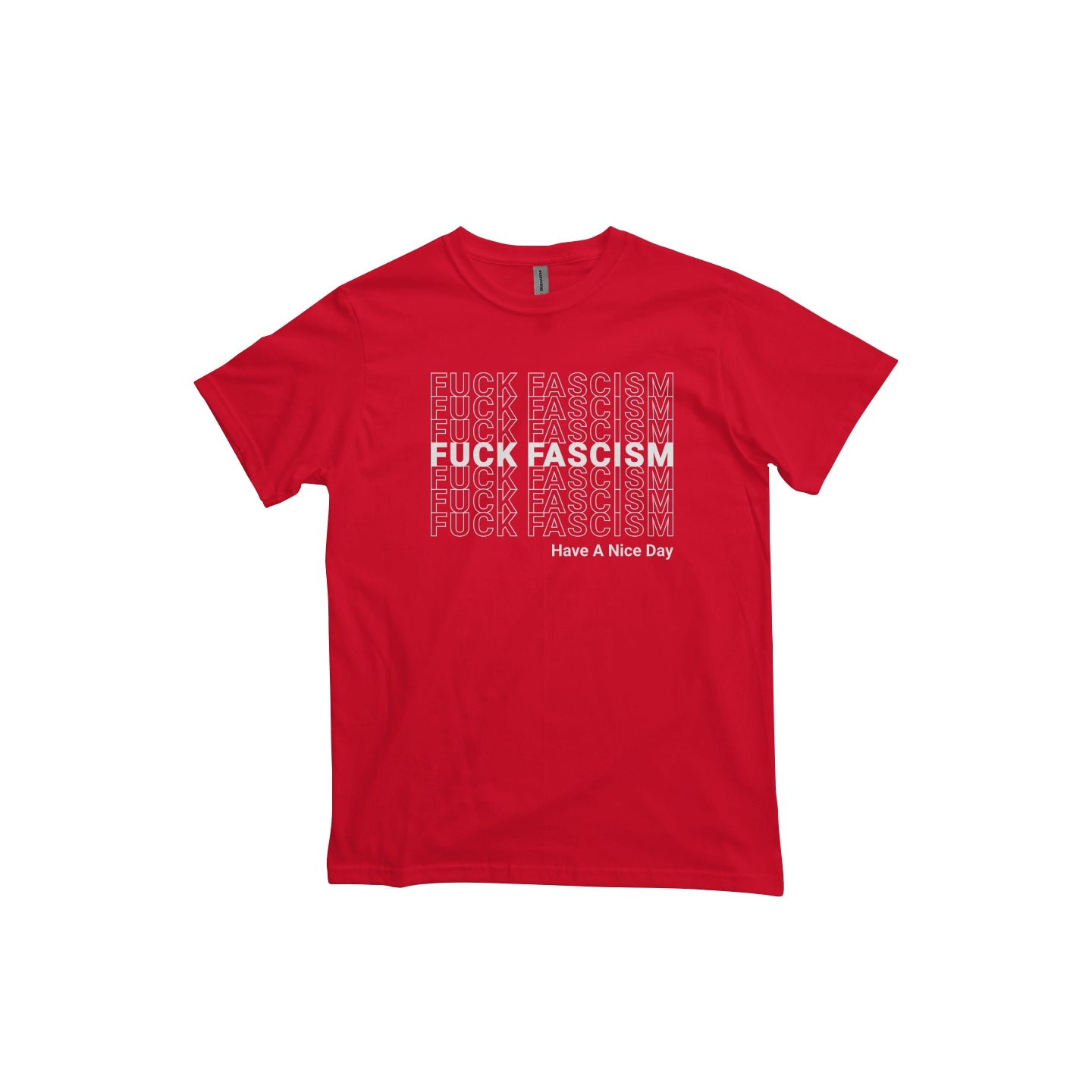FUCK FASCISM Thank You Organic Unisex Tee