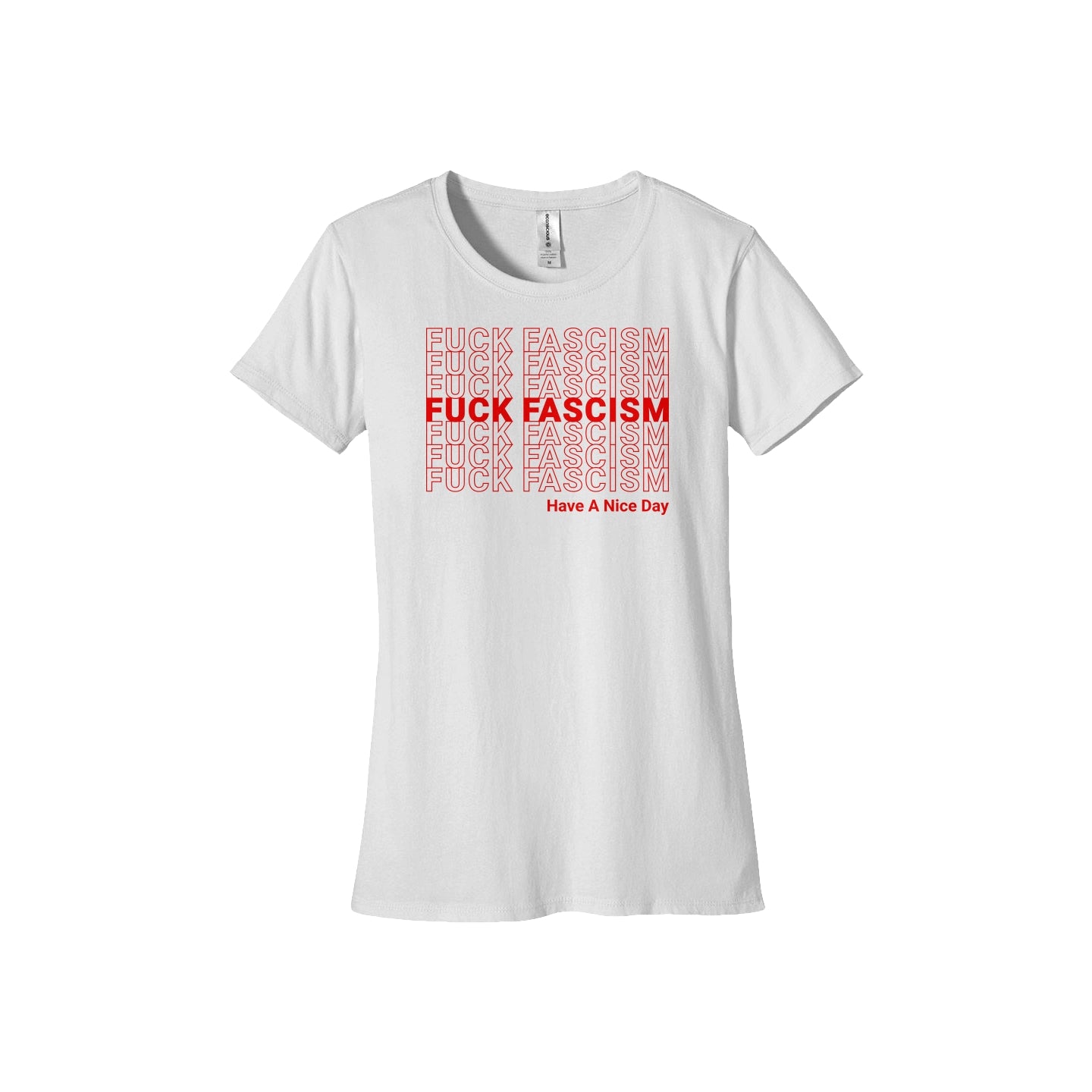 FUCK FASCISM Thank You Organic Women's Tee