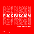 FUCK FASCISM Thank You Organic Unisex Tee