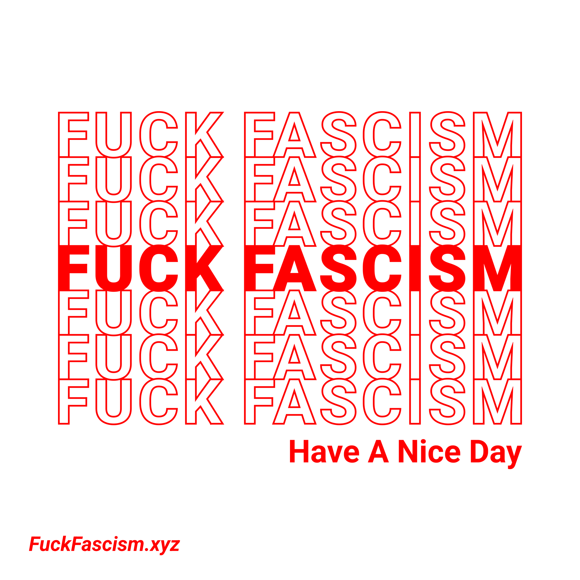 FUCK FASCISM Thank You Organic Women's Tee