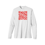 FUCK ICE QR Code Organic Unisex Long Sleeve