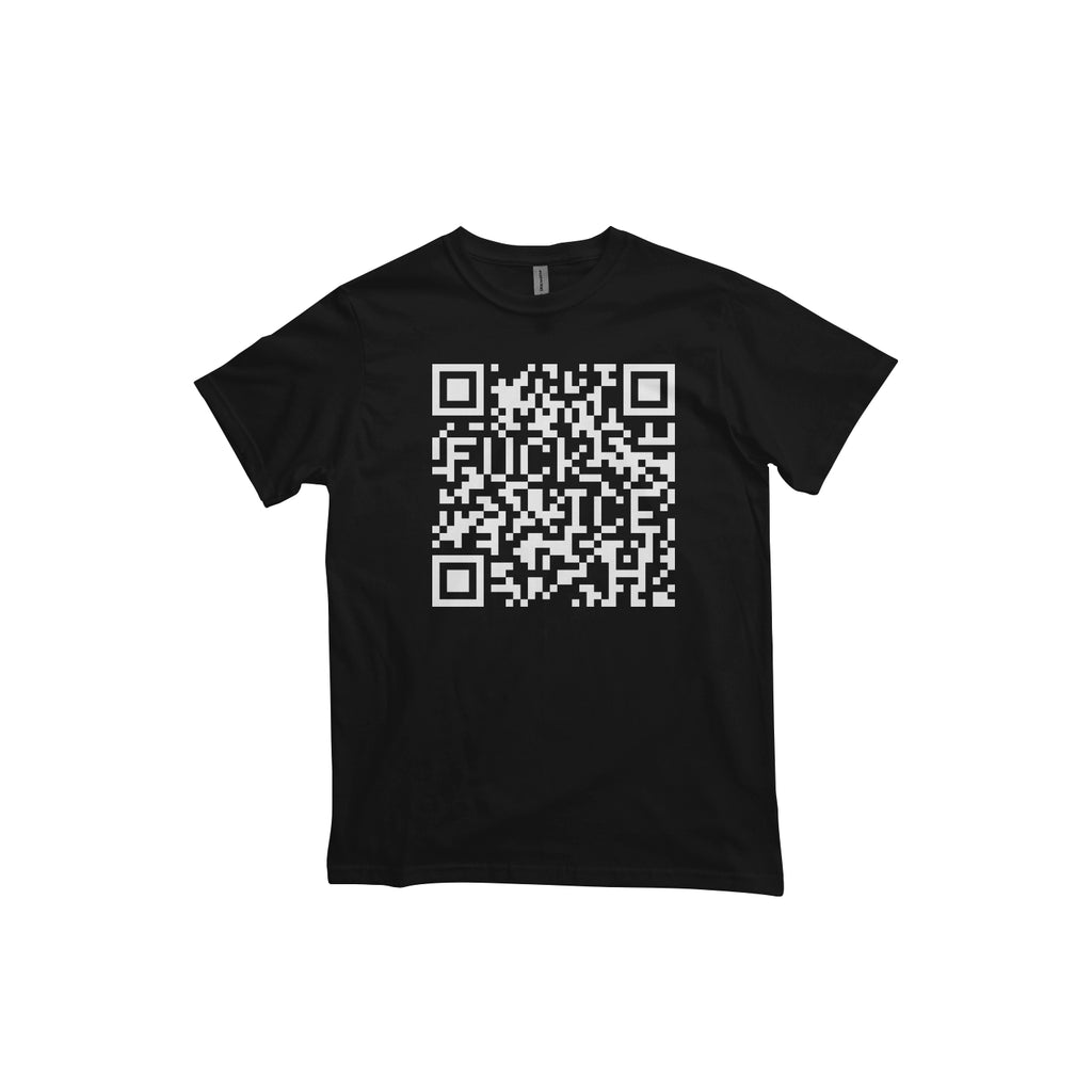 FUCK ICE QR Code Organic Unisex Tee