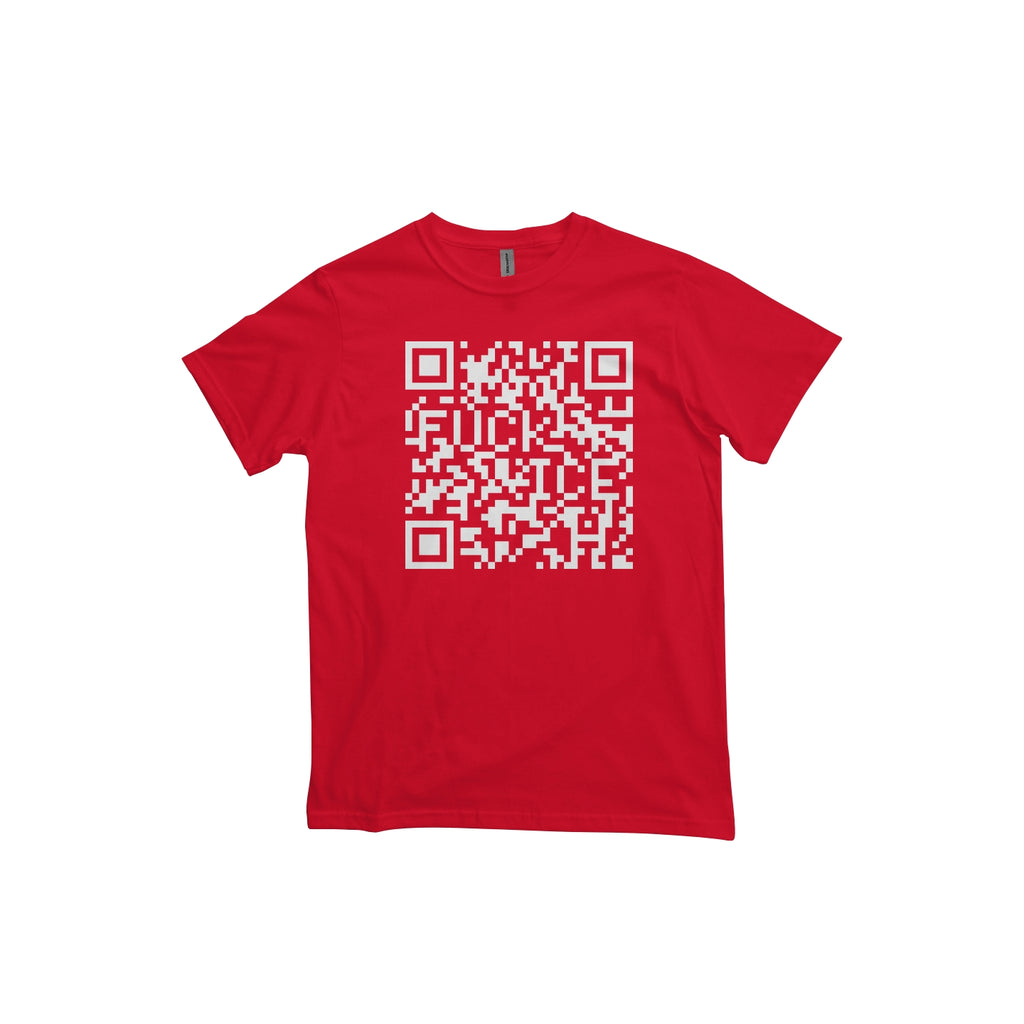 FUCK ICE QR Code Organic Unisex Tee