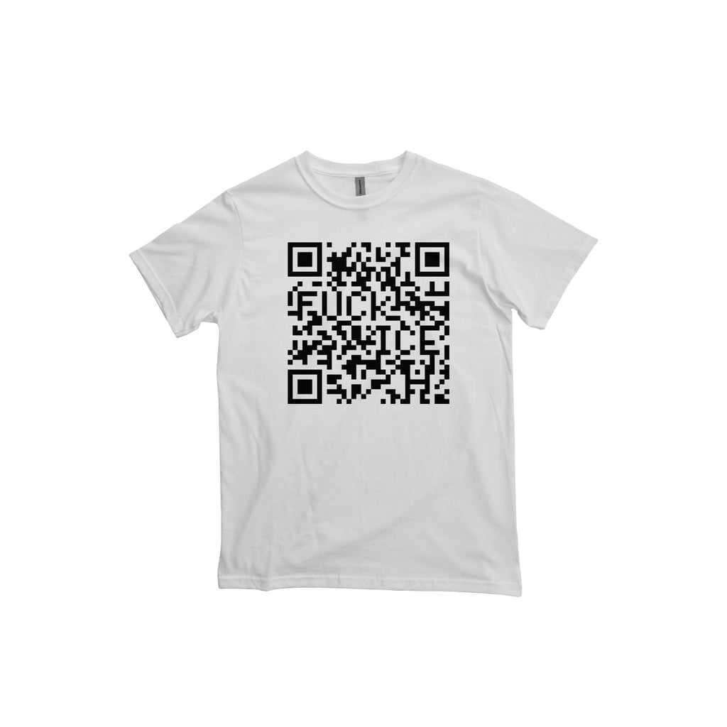 FUCK ICE QR Code Organic Unisex Tee