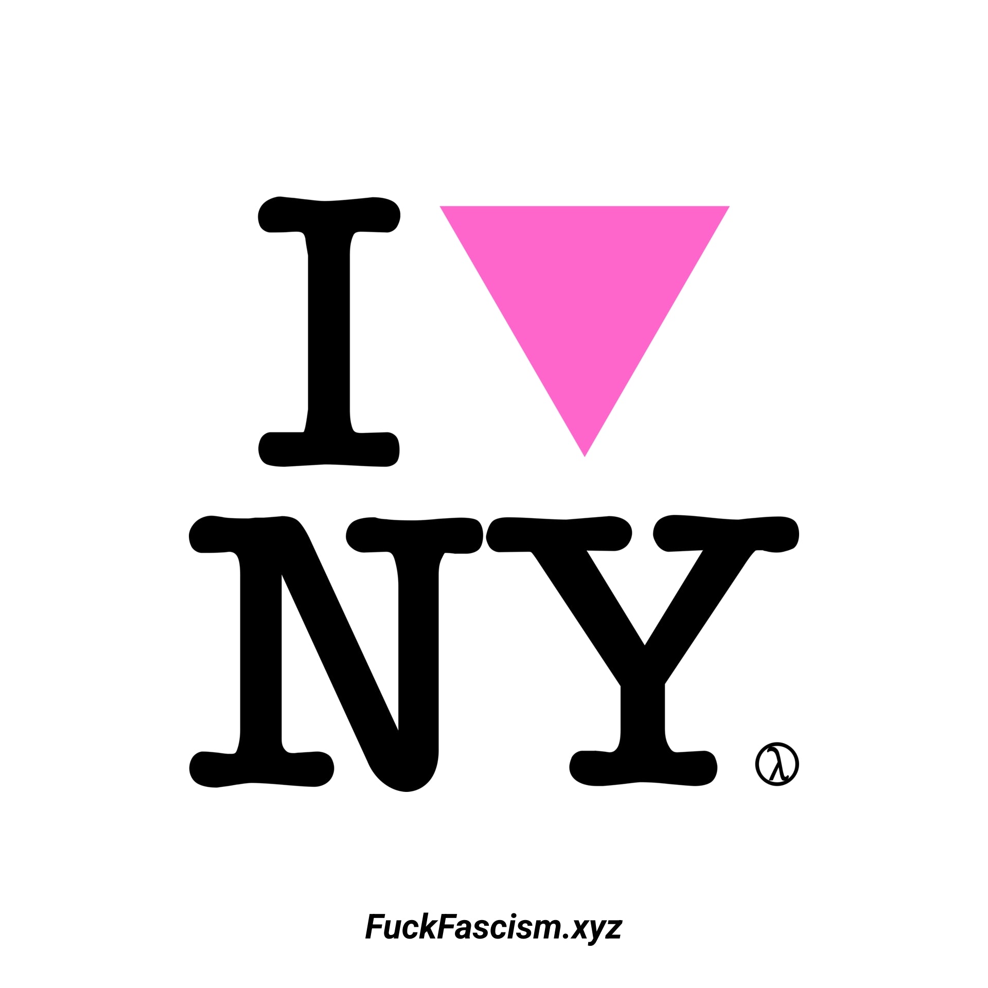I Pink Triangle NY Organic Unisex Tee