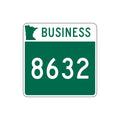 Minnesota State Highway Business Route 8632 Marker Sticker